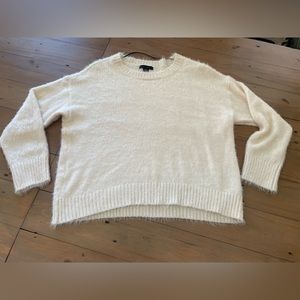 Sanctuary White eyelash sweater